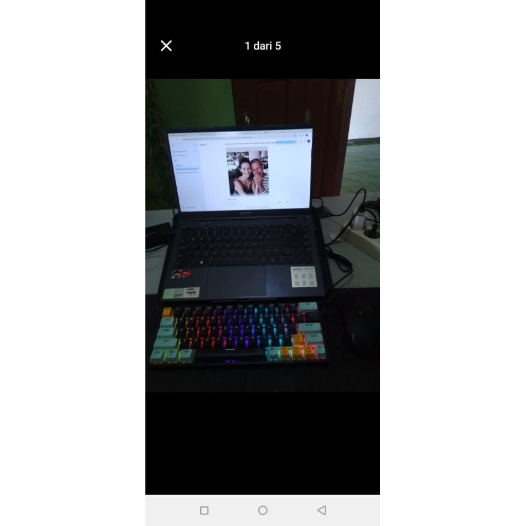 Axioo Hype 5 AMD Ryzen 5 3500U + Keayborad, mouse