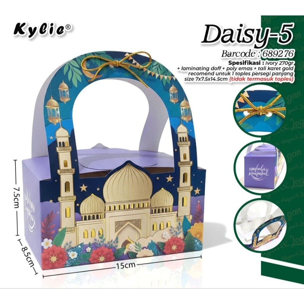5 PCS DUS HAMPERS TEMA IDUL FITRI / EID MUBARAK /LEBARAN