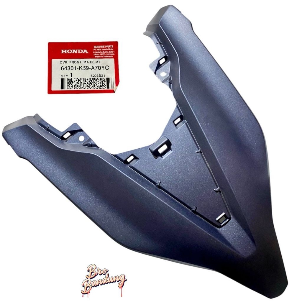 ￼64301-K59-A70YC Cover Front Tameng Lampu Depan Vario 125 150 LED 2018 - 2021 Biru Dof ori original 