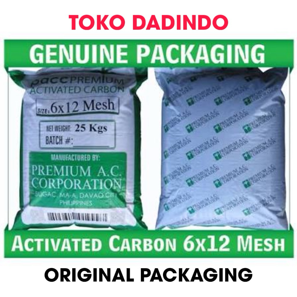 Activated Carbon Davao Press Premium 25kg karbon Aktiv Premium