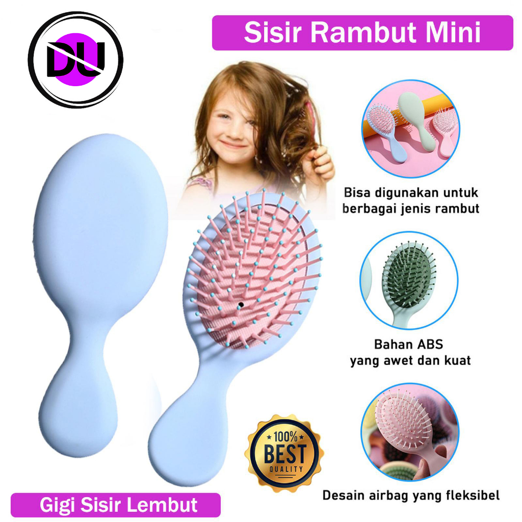 Sisir Rambut Anti Kusut Wanita Haircomb Airbag Pijat Anak Dewasa Hair Comb Mini