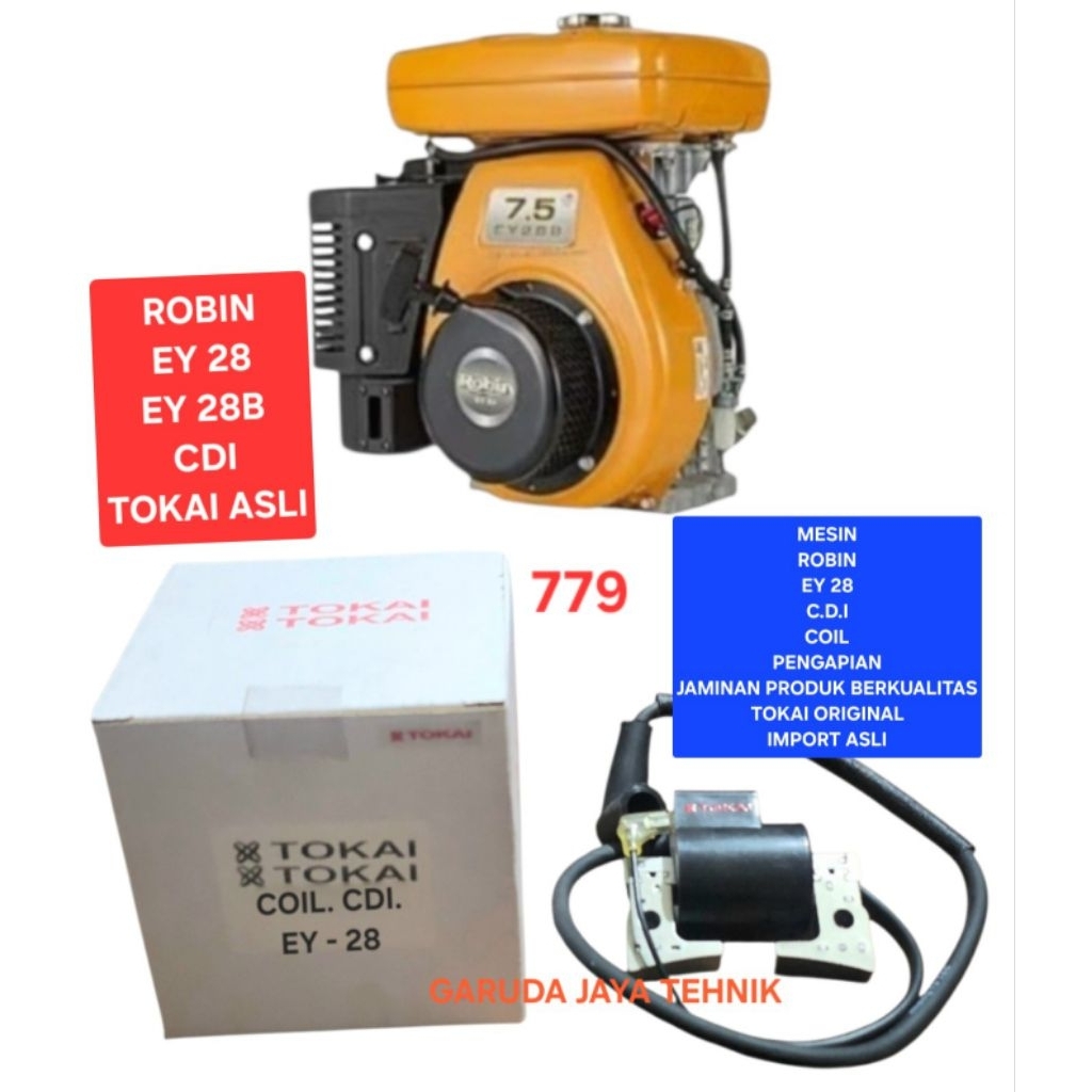 EY28 cdi coil pengapian robin 7.5HP EY28 EY28B EY 28 jaminan produk berkualitas tokai asli (779)