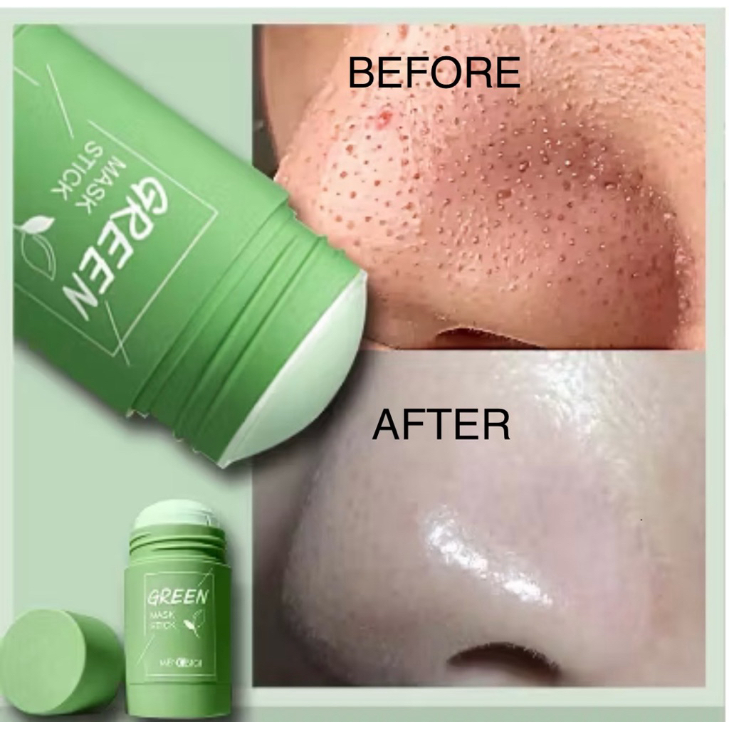 [BPOM] ORIGINAL GREEN MASK STICK MASKER STICK GREEN TEA PENGHILANG KOMODE DAN MEMBERSIHKAN WAJAH