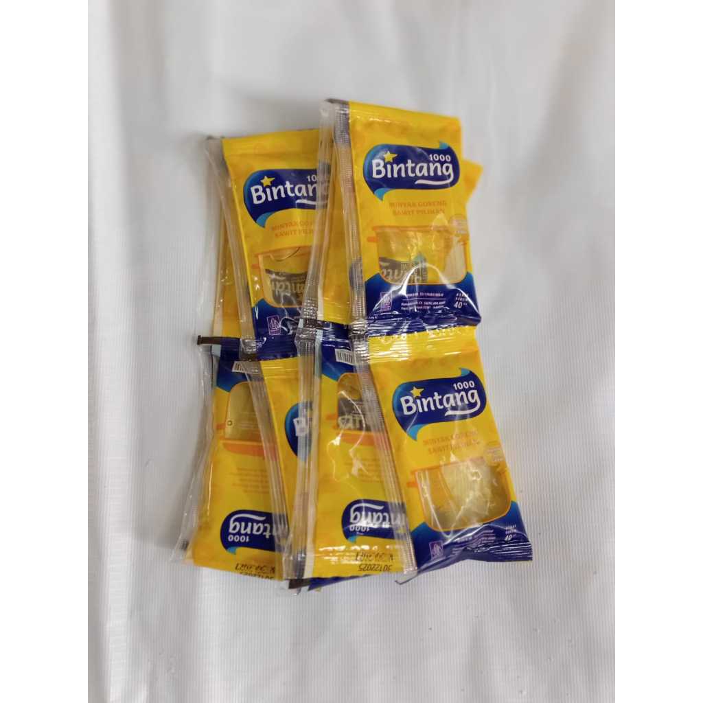 Minyak Goreng Renceng 1000 Bintang 10 Pcs 40ml