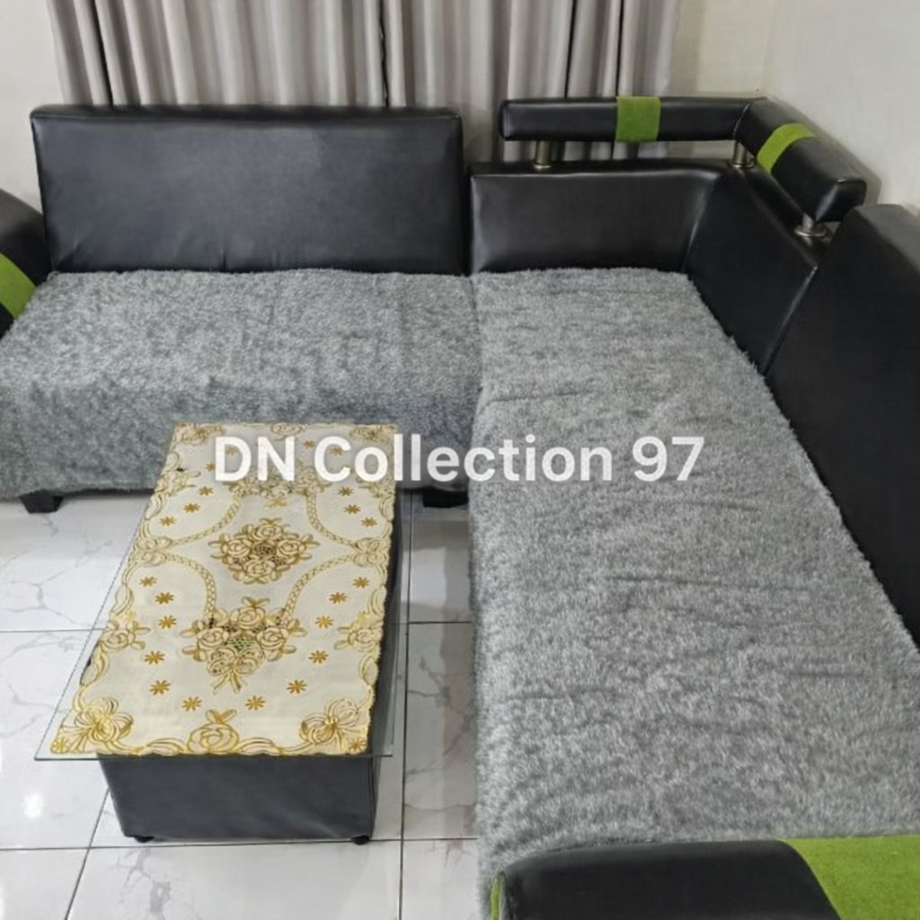 Alas sofa bulu rasfur uk 85x100cm/Alas sofa halus/Alas kursi sofa ruang tamu dn collection 97/Kain