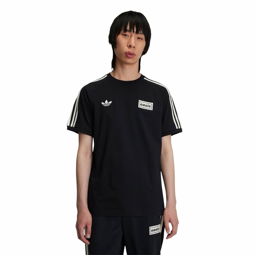 kaos tshirt ADIDAS x OASIS tour 3 stripes tee