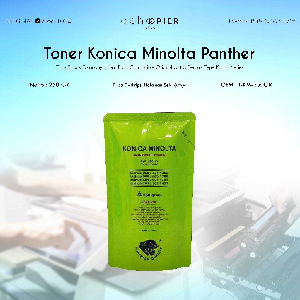 Toner Konika Minolta Tinta Bubuk Fotocopy Bizhub 363 350 420 500 223 283 250 423 361 421 501 601 DI 