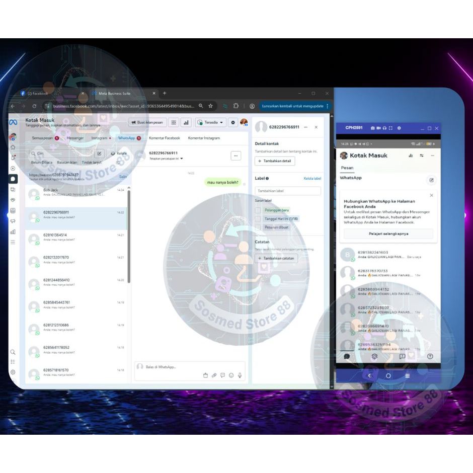 WA META FACEBOOK SIAP PAKAI