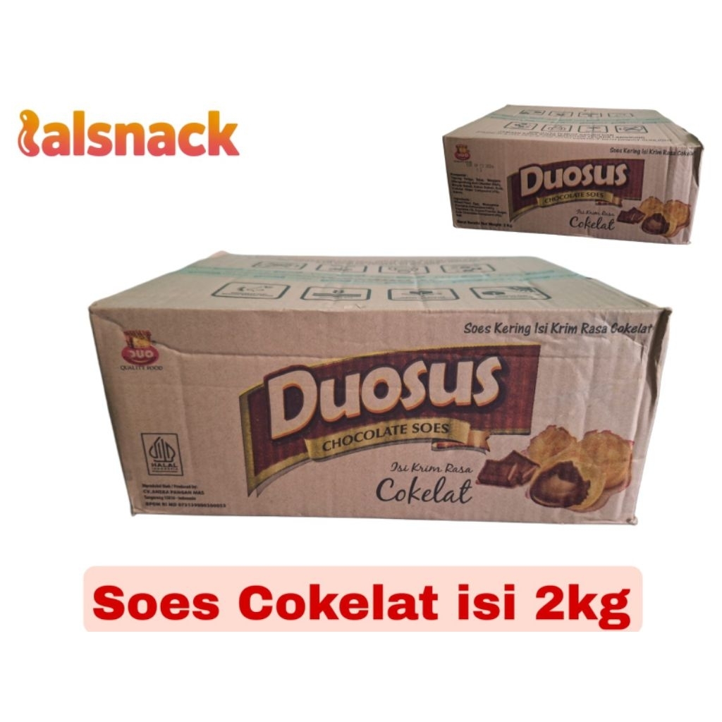 Kue Soes Cokelat 2kg / Sus Kering Isi Coklat Lumer Duo Sus Renyah & Lezatt
