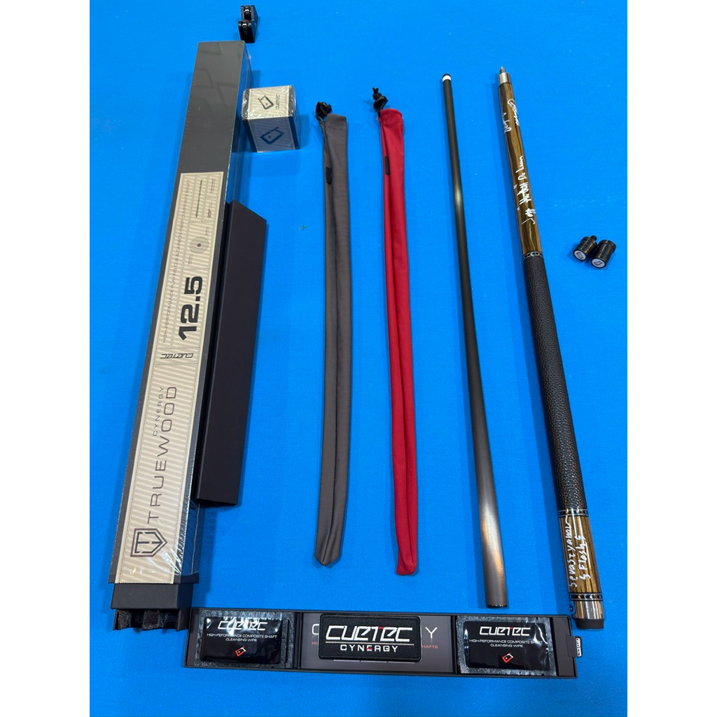 Dijual Stik Billiard Cuetec Truewood Eboni II-LTW Ada Tanda Tangan Carlo Biado , Johan Chua , Jeff T