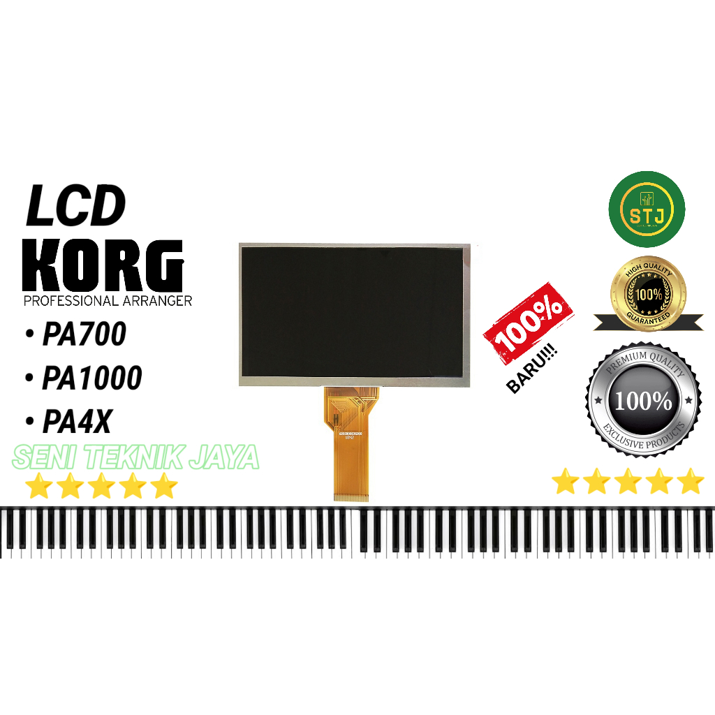 LCD KORG PA700 PA1000 PA4X TAMPILAN WARNA CERAH DAN JELAS NEW