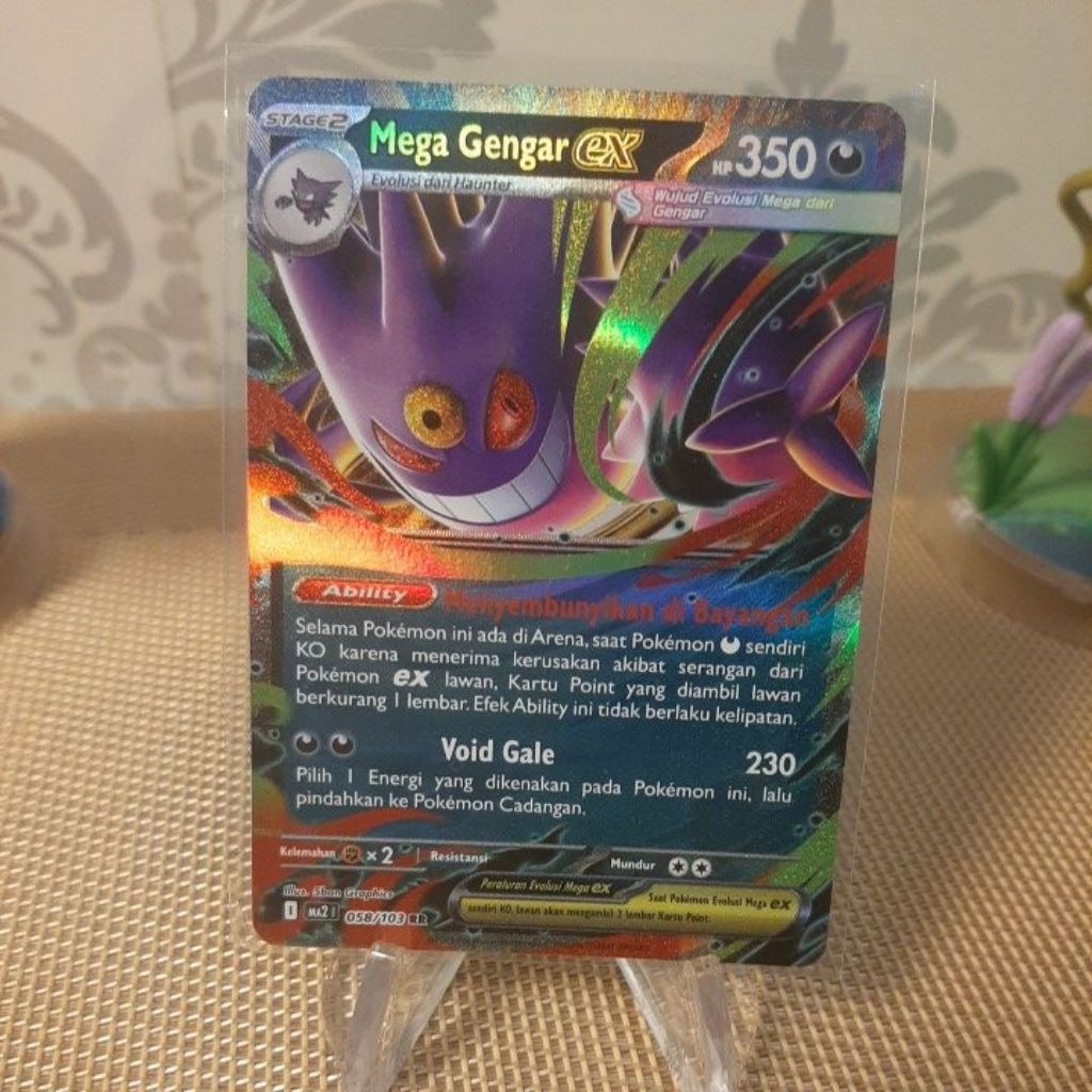 Kartu TCG pokemon Mega Gengar EX 058/103 R.R