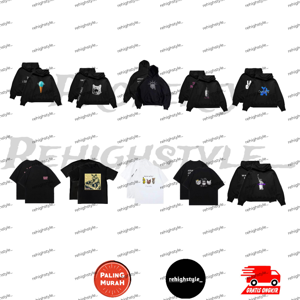 HOODIE BOXY CAYSIE DATE IDEAS / LONDON / SWEETIES / LADS / LIBERTY / US STORY V2 / T-SHIRT AMORE CAT