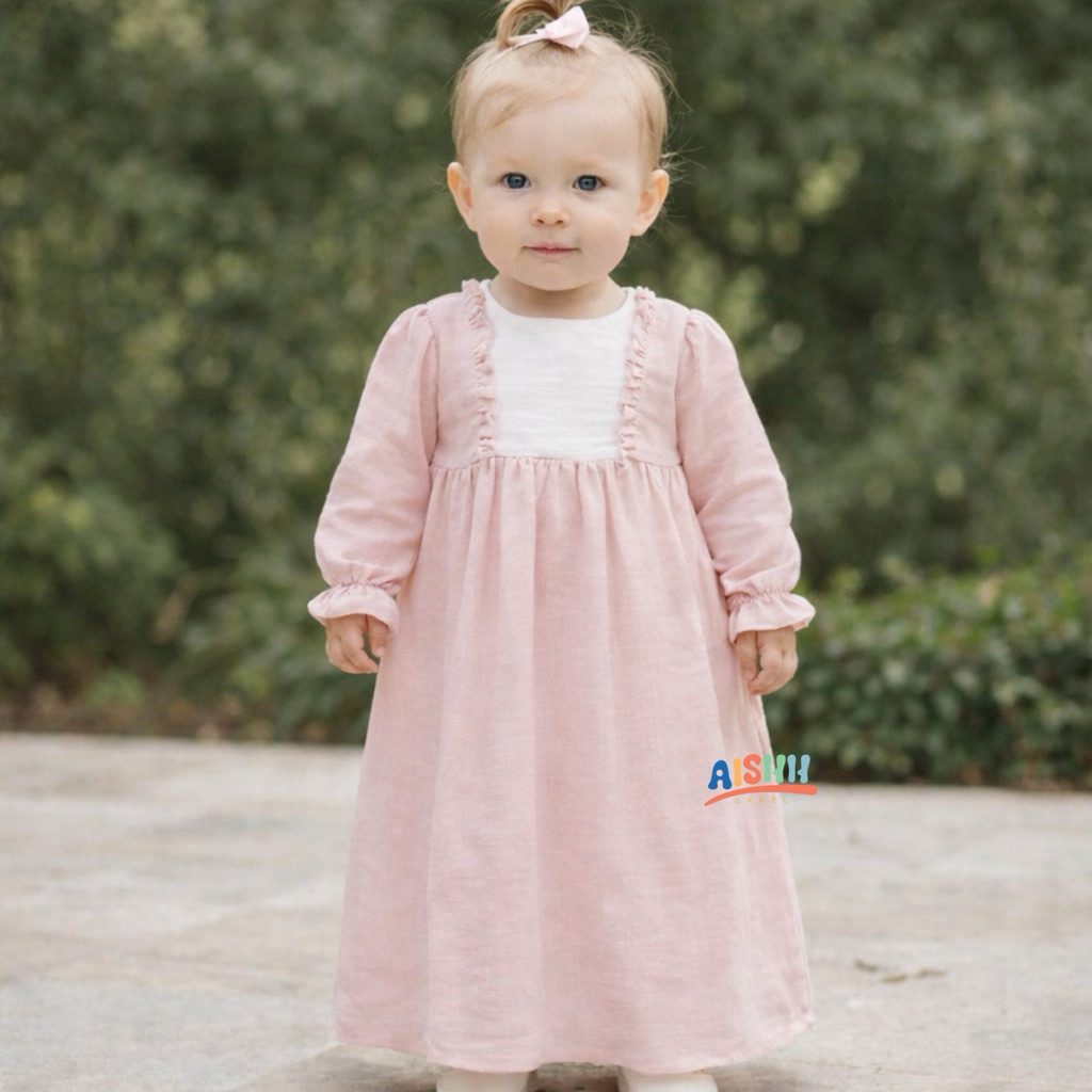 Gamis bayi dan anak - gamis usia umur 0 1 2 3 4 5 6 7 8 tahun bulan - baju lebaran hari raya idul fi