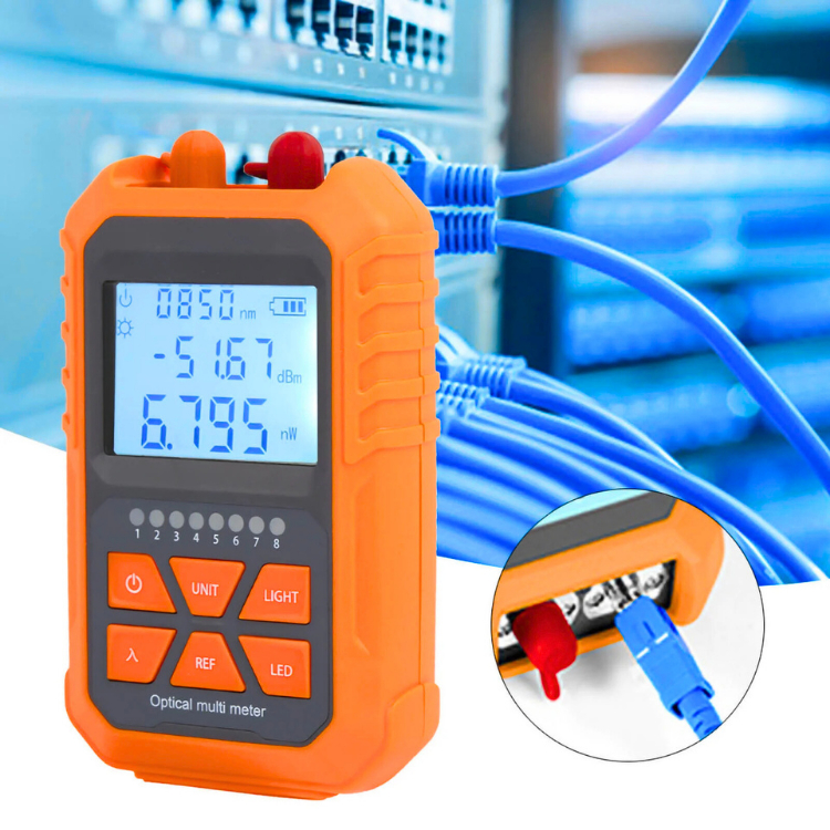 READY OPM 2 in 1 Optical Power Meter 2 in1 VFL Network Test Gelombang Alat Tester Fiber Optik 6dBm