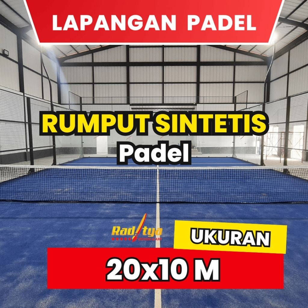 RDA Rumput Padel Sintetis Premium 1 Set Lapangan – Harga Terbaik untuk Lapangan Profesional | Rumput