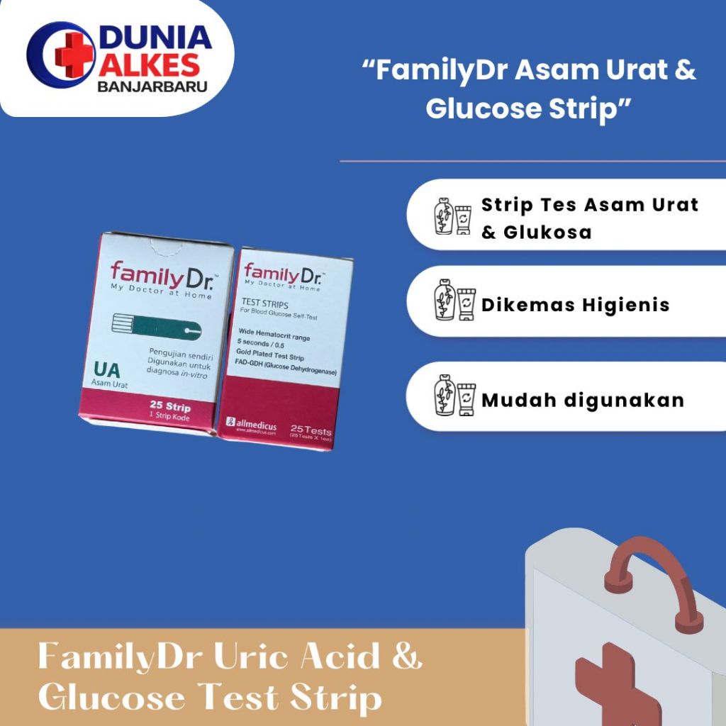 FAMILY DR - Uric Acid Test Strip | Glucose Test Strip
