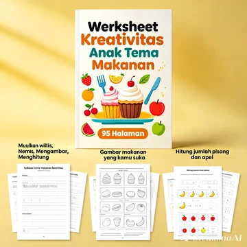 Worksheet Kreasivitas Anak Tema Maknan File PDF (VERSI 48)