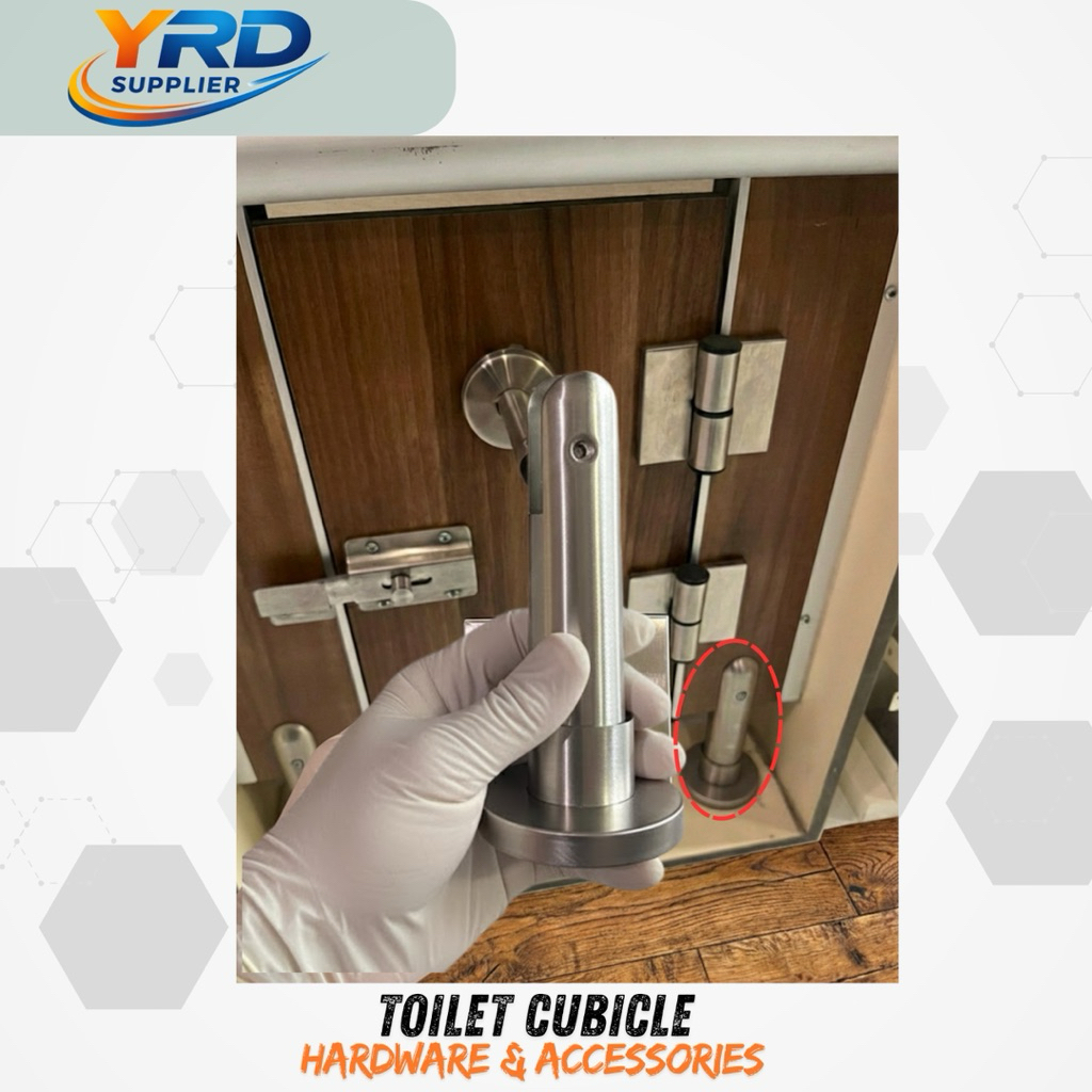 kaki partisi cubicle toilet stainless steel
