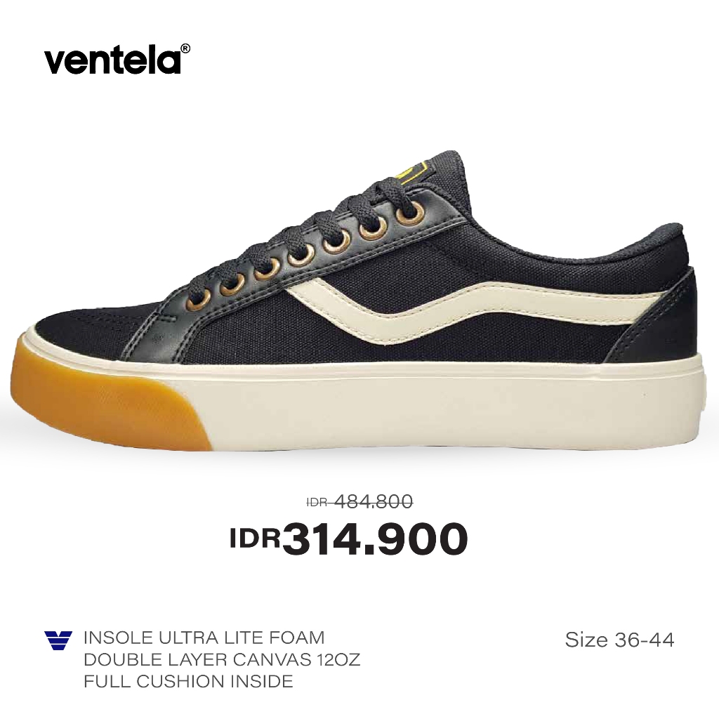 Ventela Republic Low Black Gum