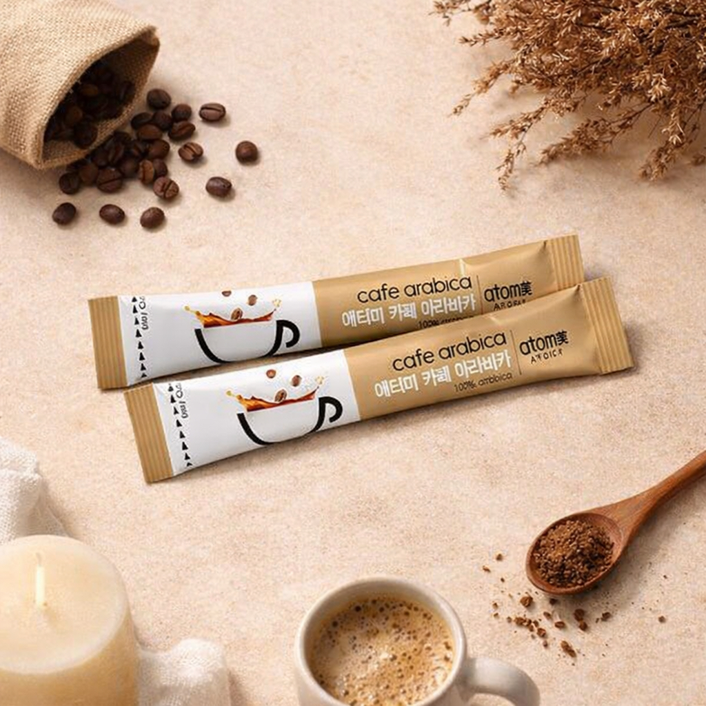 Atomy Cafe Arabica 100% Premium Coffee – Aroma Wangi & Rasa Smooth (200 Sticks)