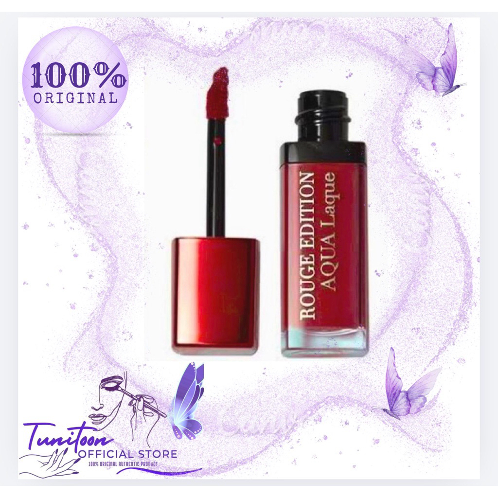 Lipstik Lipcream Liptint BOURJOIS Rouge Edition AQUA LAQUE