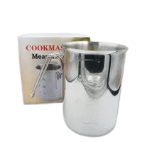 MEASURING CUP MILK JUG TAKAR GELAS UKUR STAINLESS 500ML 1000 ML