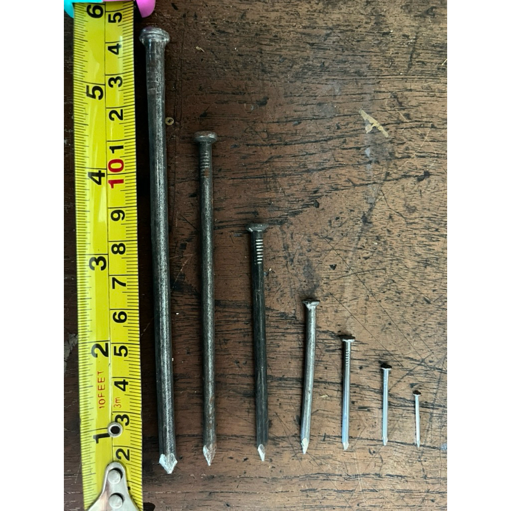 Paku Untuk Kayu Ukuran 3/4, 1", Paku 4 cm, Paku 5 cm, Paku 7 cm, Paku 10 cm, Paku 12 cm