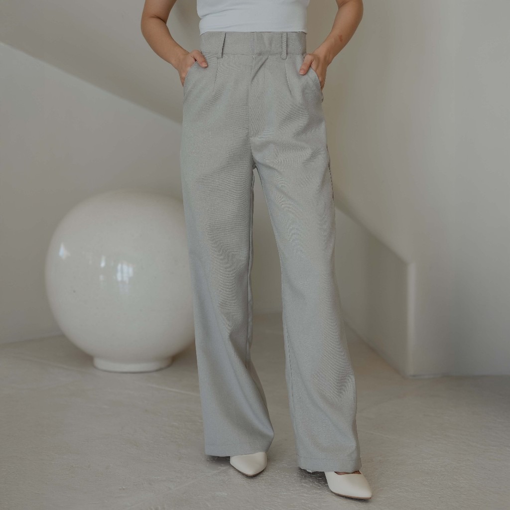 Beatrice Clothing Jogja Madson Pants - Celana Wanita | Celana panjang Wanita | Celana Kulot Highweis