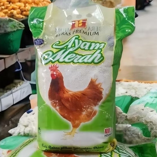 BERAS PREMIUM 5KG CAP AYAM MERAH