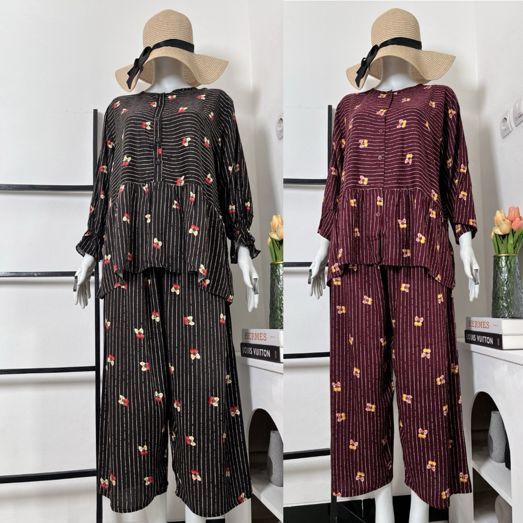 HAGIA ONESET RAYON/PAJAMAS JUMBO /SETELAN RAYON