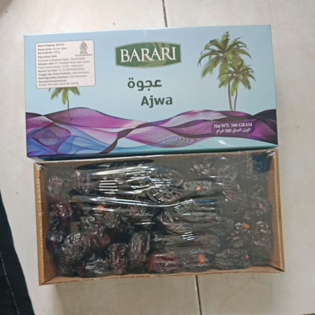 Kurma Ajwa Barari 1/2kg Medinah