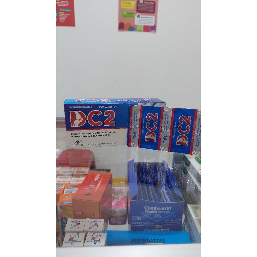 DC 2 DC2 1 STRIP ISI 6 TABLET CHICKEN CARTILLAGE SUPLEMEN SENDI DAN TULANG