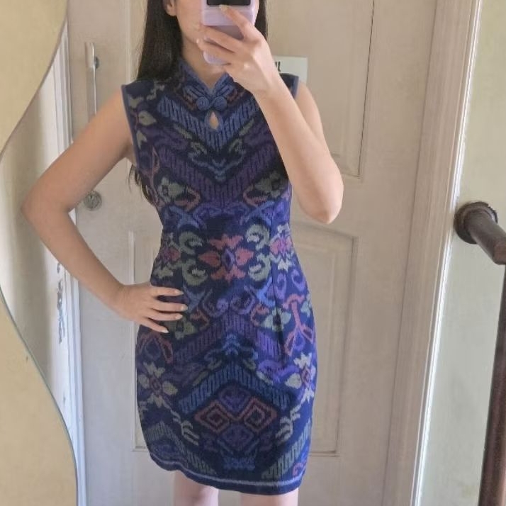dress shanghai cheongsam tenun batik kultur pl