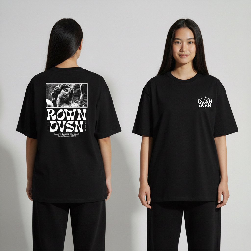 Rown Division Kaos Pendek || Gardian Hitam T-Shirt