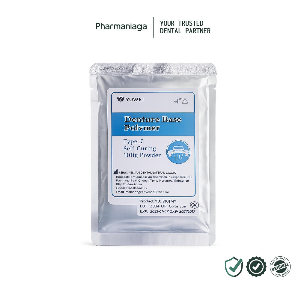 Pharmaniaga - Dental Powder Acrylux Denture Base Polymers SC 100g
