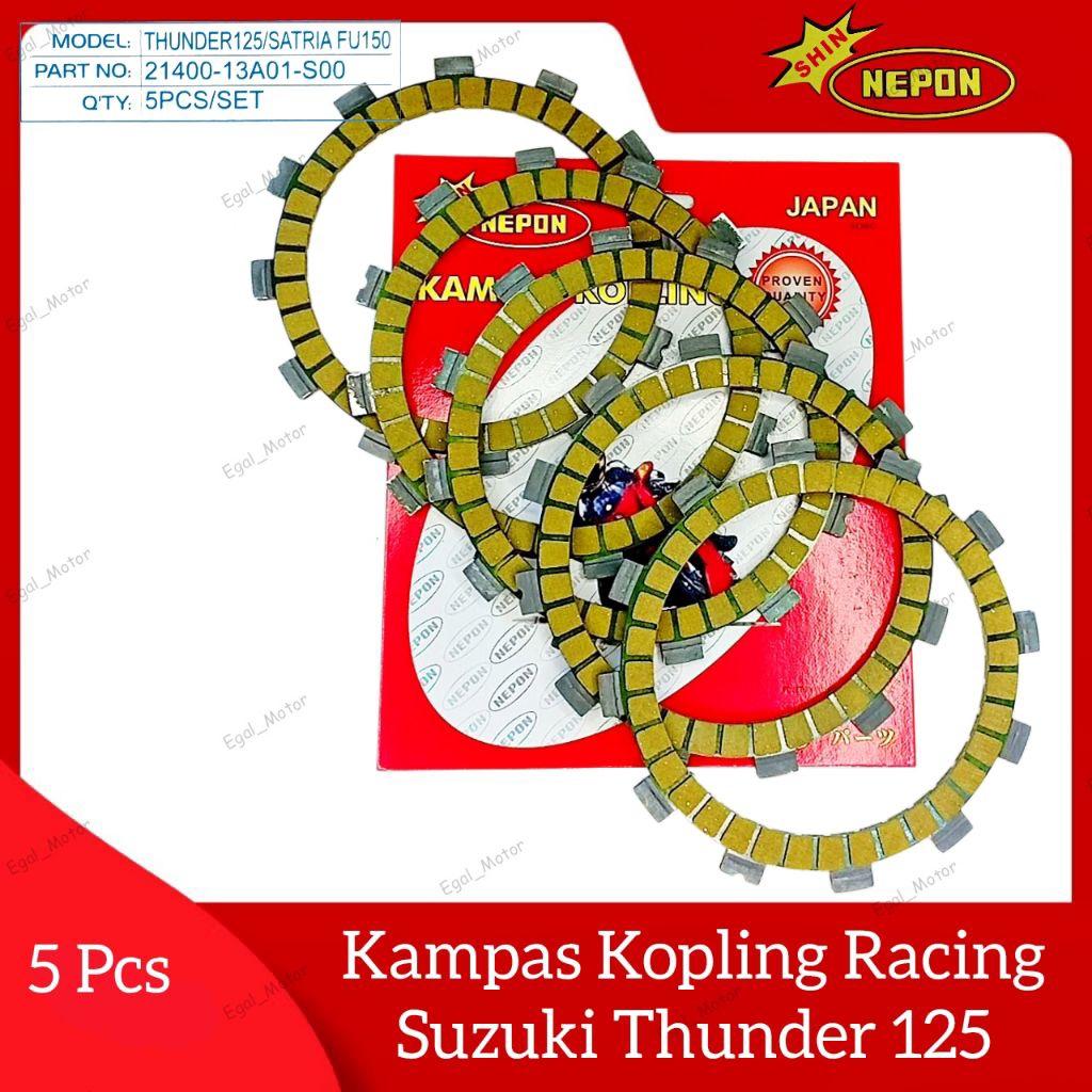 Kampas Kopling Racing Thunder 125 Kampas Kopling Racing Satria Fu 150