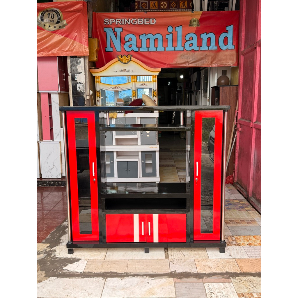 Bupet tv Avanza bodi hitam & bodi putih ukuran 150x40x163 & Bupet tv Avanza Mini ukuran 150x40x140 B