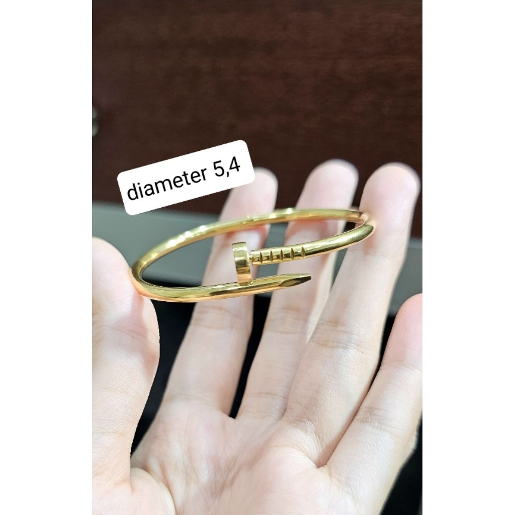 gelang titanium , gelang paku, gelang bangle paku