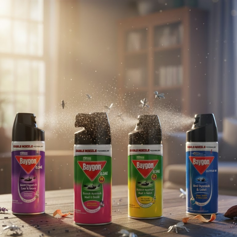 BAYGON / BAYGON AEROSOL 200ML / BAYGON CAIRAN PEMBASMI NYAMUK