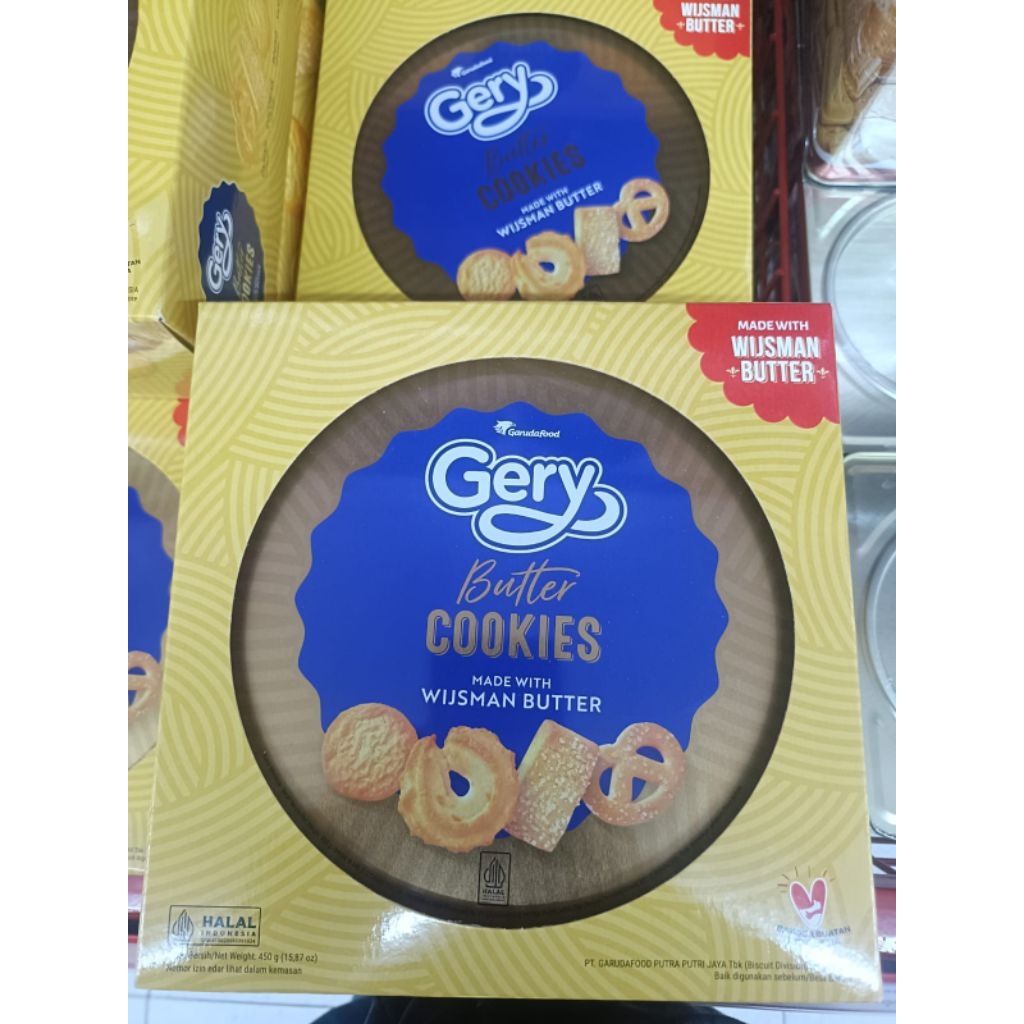 GERY BUTTER COOKIES KALENG 450GR ( WIJSMAN  BUTTER )