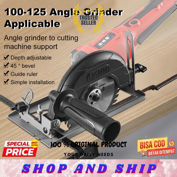 Stand dudukan pegangan Gerinda Tangan Adjustable 45 Bevel Saw Blade ORIGINAL SAS