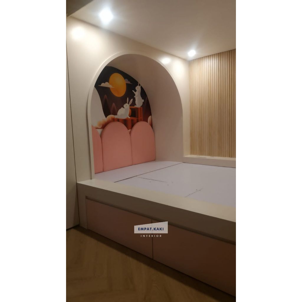 Dipan Kasur Custom Kayu Plywood Sidoarjo Surabaya