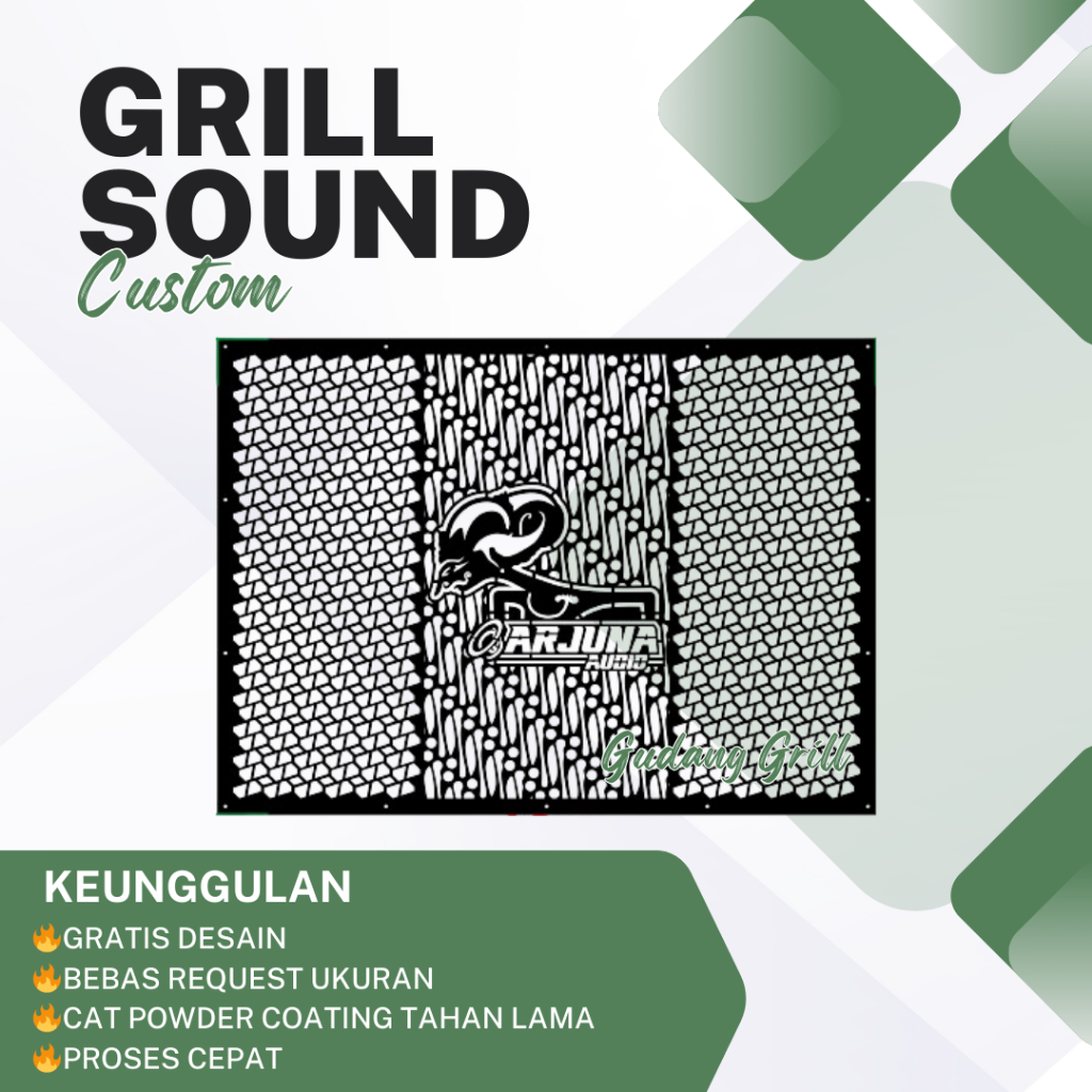 Grill sound Custom Tutup Ram Speaker Model T24N costum desain