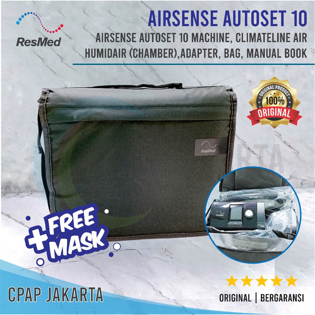 AirSense Autoset 10 ResMed Mesin CPAP + Free Masker CPAP