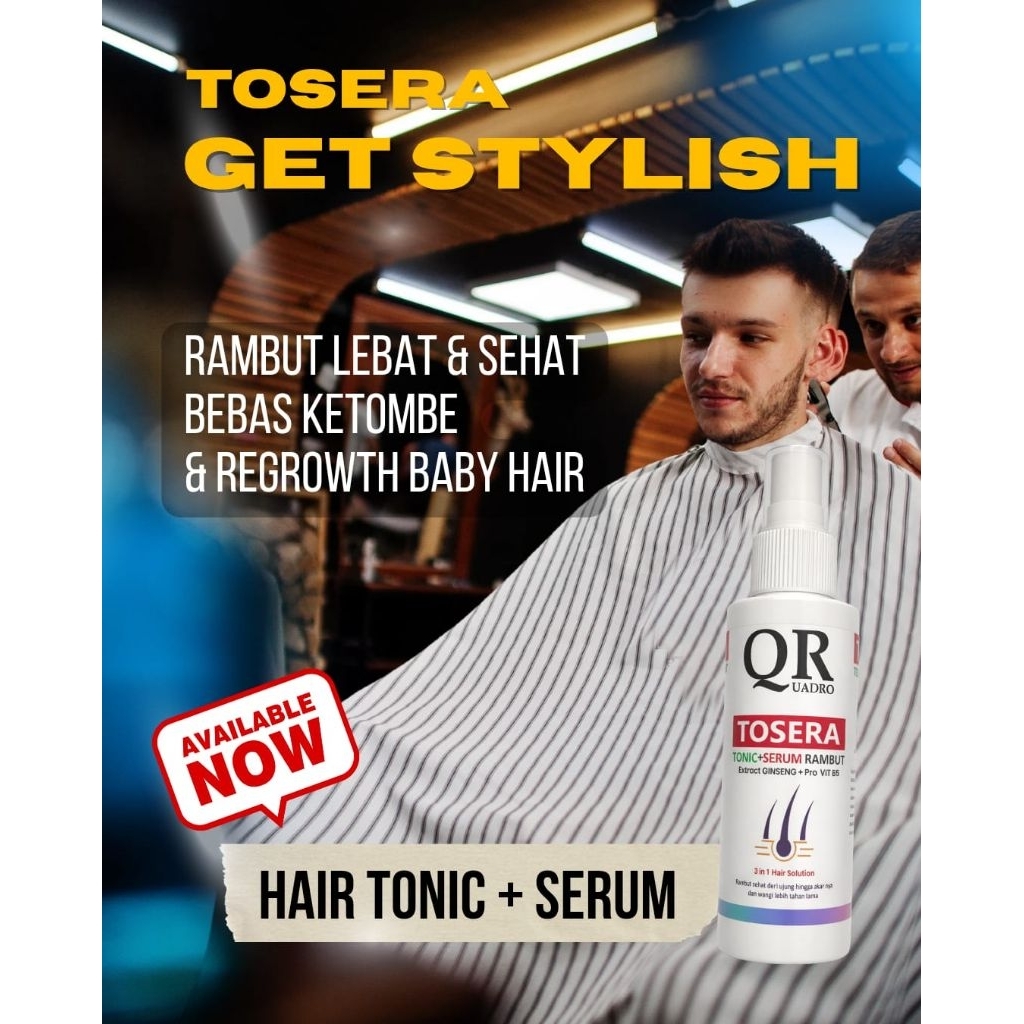 QUADRO HAIR TONIC PENYUBUR RAMBUT + SERUM RAMBUT PRO VIT.B5