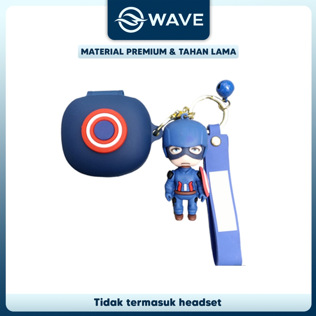 [S] Case Karakter Soundcore R50i Kaptain Biru Premium Quality Soft Silicon Gan72