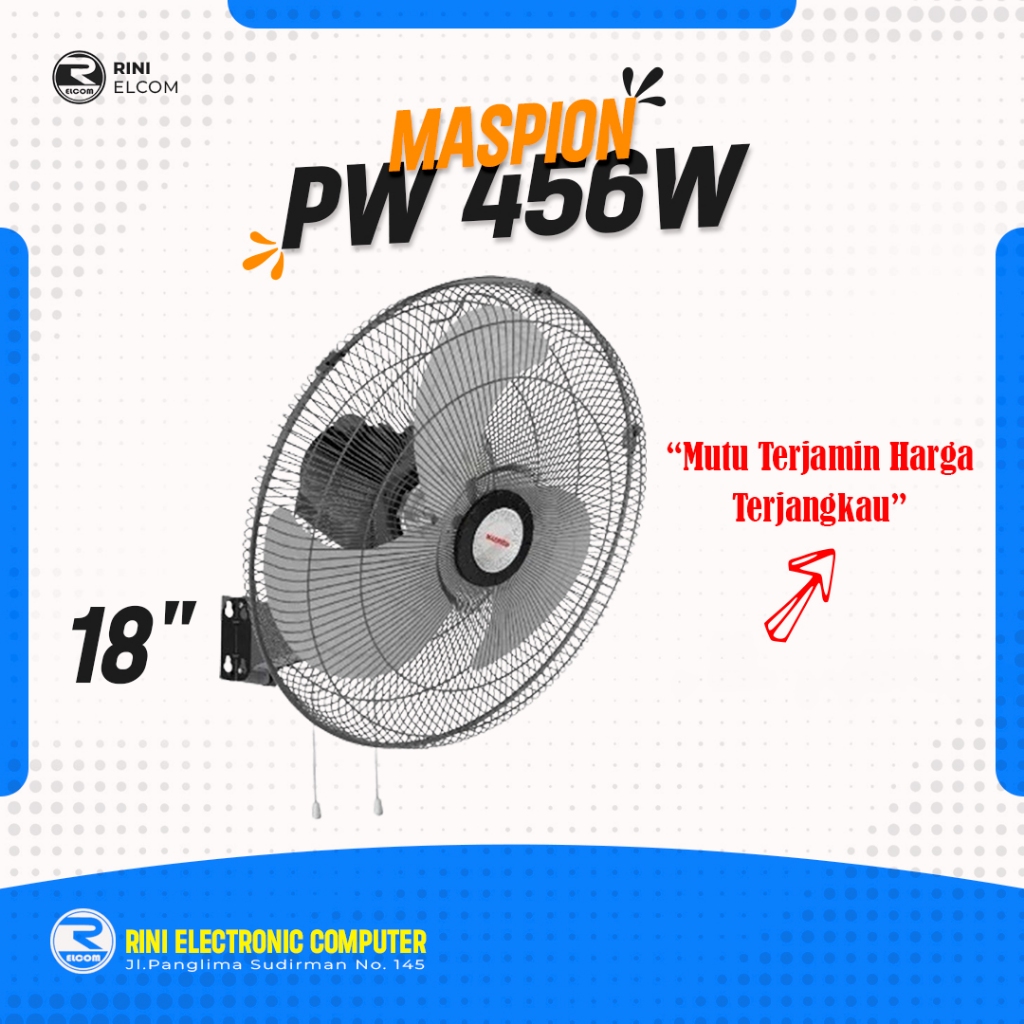 Wall Fan Maspion MSP PW 456 MSPPW456
