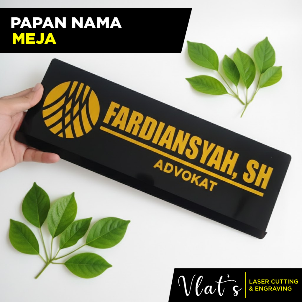 Papan Nama Kantor Papan Nama Akrilik Papan Nama Meja Papan Nama Custom