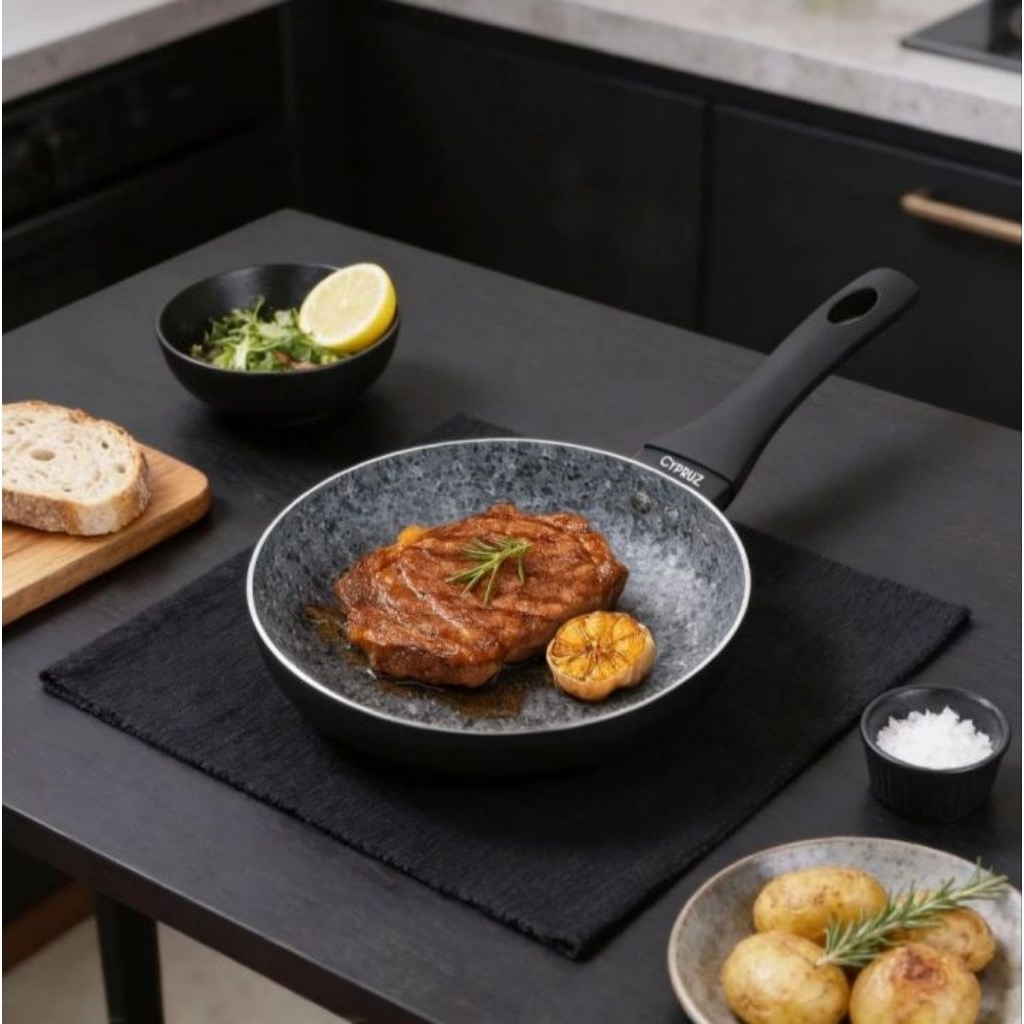 Cypruz Frypan 24 Cm FP-1047 Granite Series